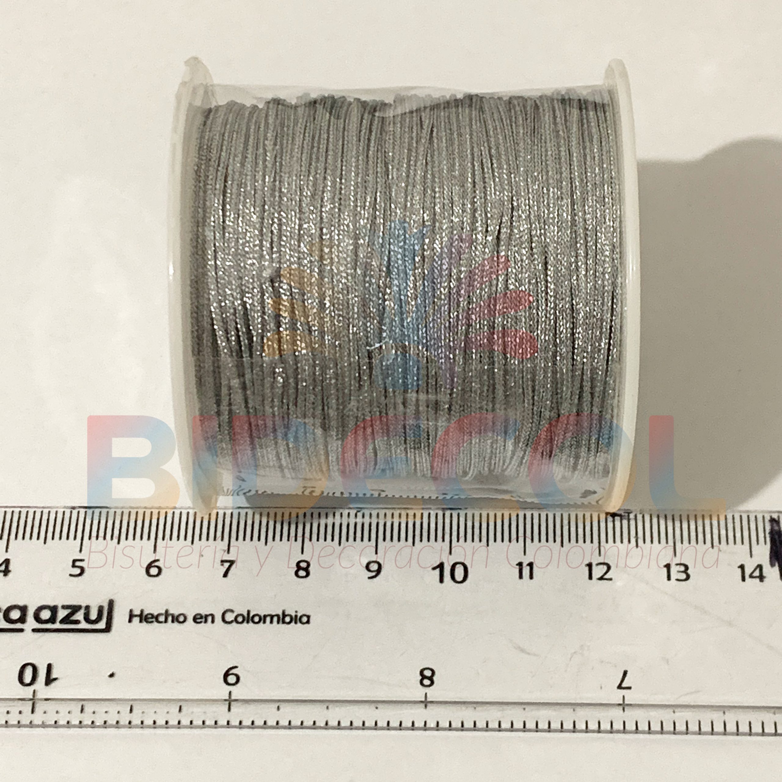 Hilo Chino 0.8mm Metalizado x 50m Plateado x 1und - Image 3