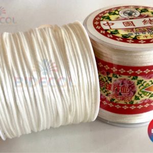 Cordon Seda 2mm x 25m Blanco