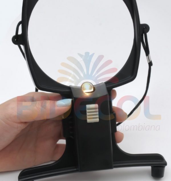 Lupa Negra Tipo Manos Libres Con Luz Led by Stone x 1und - Image 4