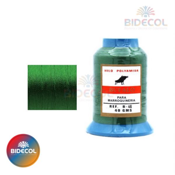 Hilo polyamida Bufalo #60 B-46 x 40grs Verde