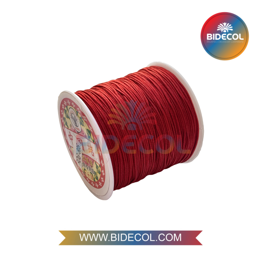 Hilo Chino 0.8mm x 100m Rojo Sangre A31-13