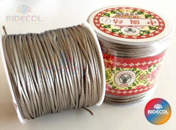 Cordon Seda 2mm x 25m Gris