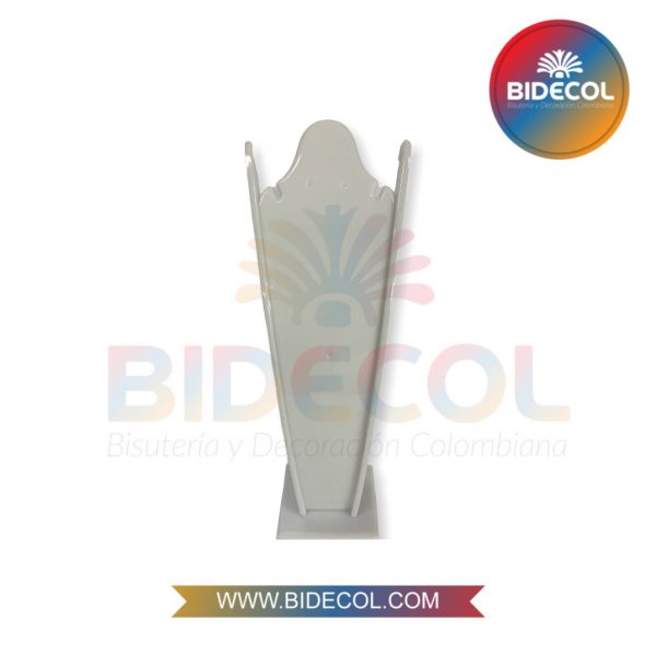 Cuello Exhibidor Grande Alargado para Collares y Aretes Blanco 22cm x 1und