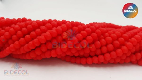 Murano Chino #6 Rojo Sangre Mate x 6 Sartas