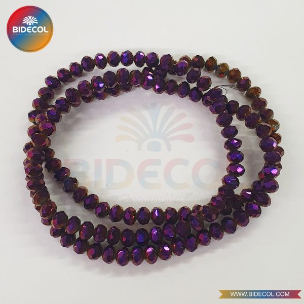 Murano Chino Rondela Morado Irisado #4