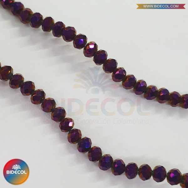 Murano Chino Rondela Morado Irisado #4 - Image 2