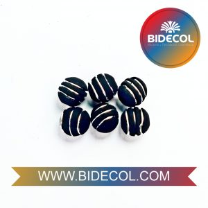 Neopreno Negro 3 Argollas Delgadas en Acero Plateado x 100und