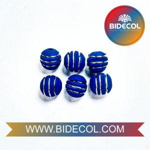 Neopreno Azul 3 Argollas Delgadas en Acero Plateado x 100und