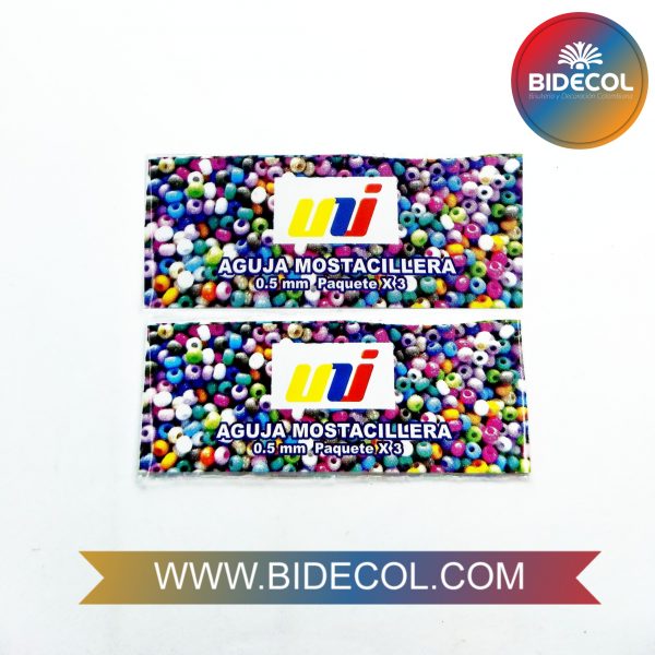 Aguja UNI Corta x 2 Paños x 3und Cada Paño