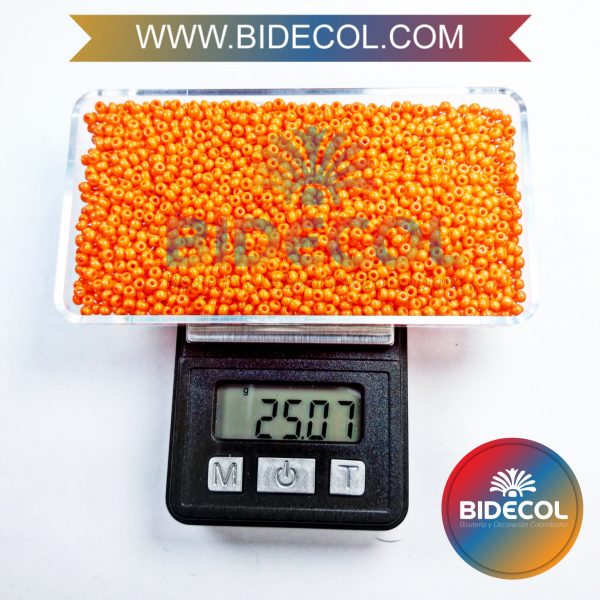 Mostacilla CHECA #10 Naranjado Brillante x 25GRS