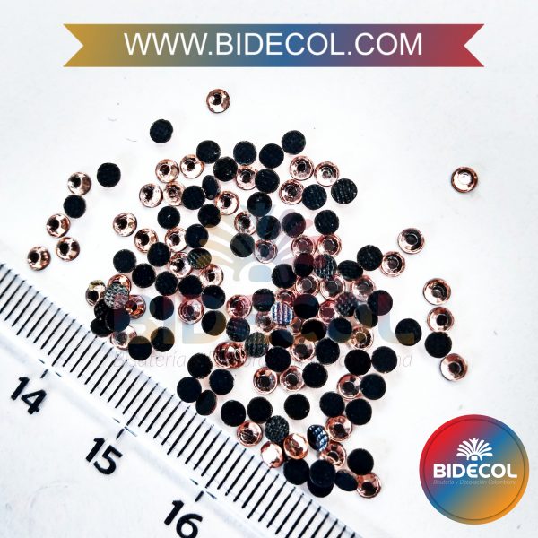 Piedra Para Pegar Acrilica Cobre #2 (2mm) x 50 Gramos - Image 2