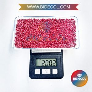 Mostacilla CHECA #10 Rojo Perlado x 20GRS