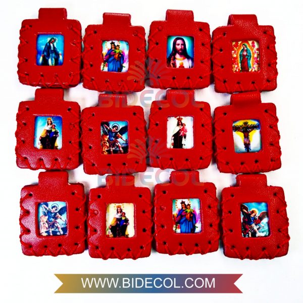 Escapulario Grande Doble Rojo 3.6cm x 12und