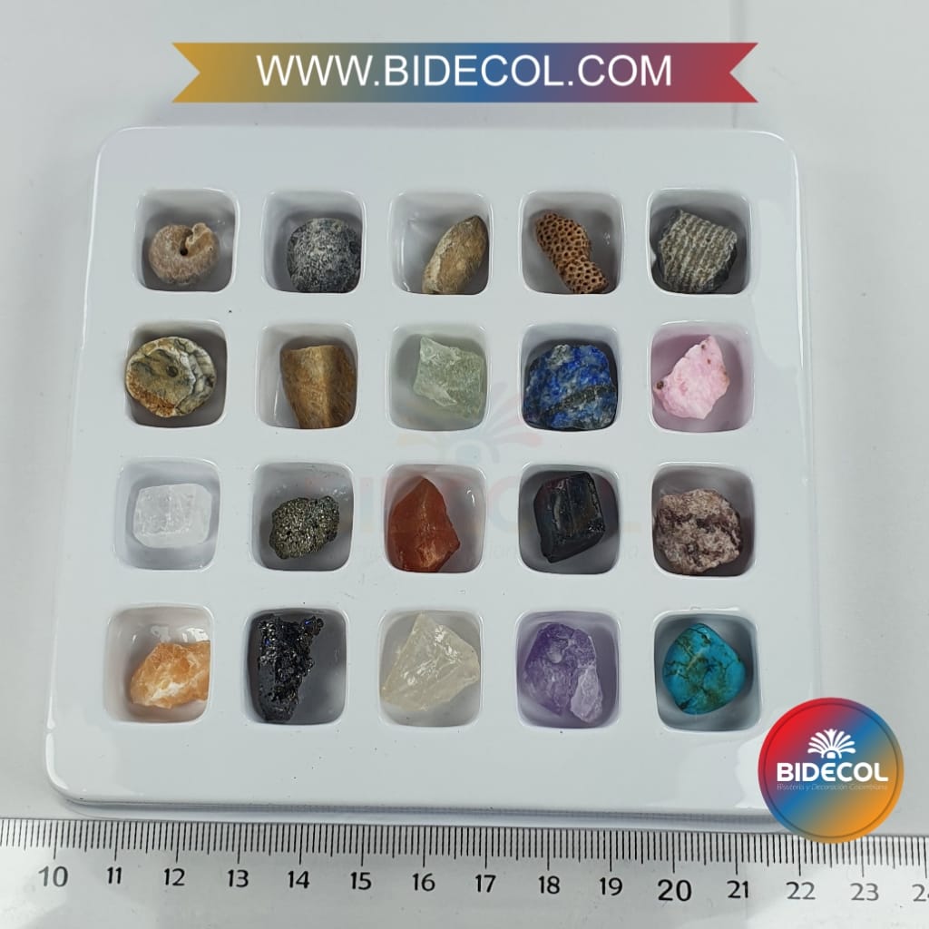 Colección de piedras y minerales G
