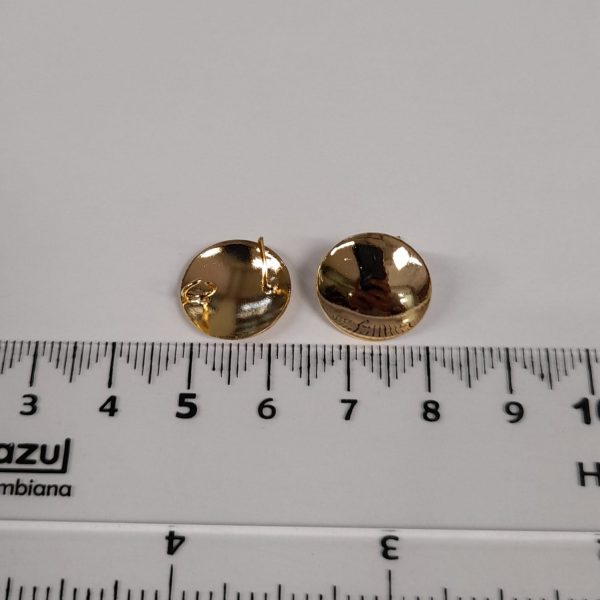 Aretes de ensamble oro golfi (redondos 1,5cm) - Image 4