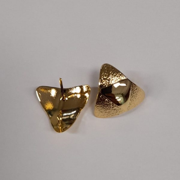 Aretes de ensamble oro golfi (triangular convexo) - Image 6