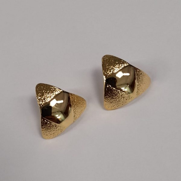 Aretes de ensamble oro golfi (triangular convexo) - Image 5