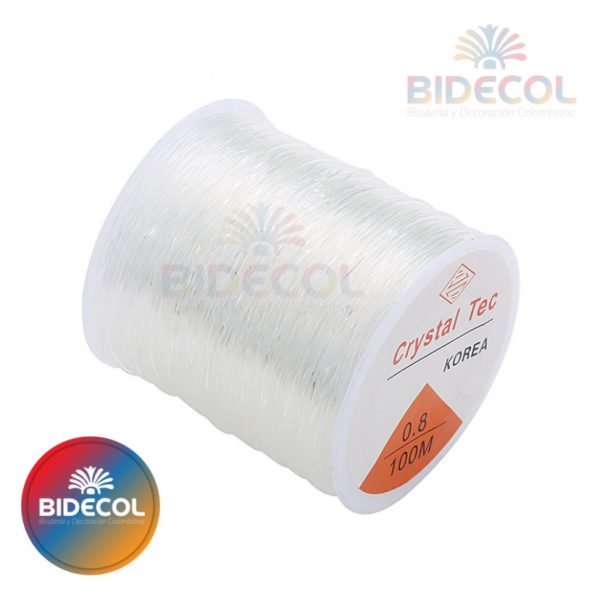 Nylon elástico 0.8 Crystal Tec x 100m x 2und