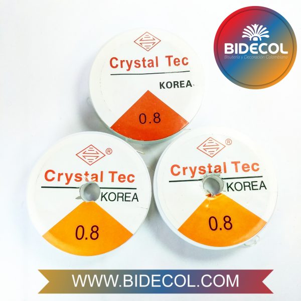 Nylon elástico 0.8 Crystal Tec x 10m x 3und
