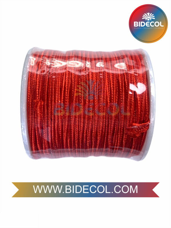 Hilo Soutache 3mm x 50m Rojo