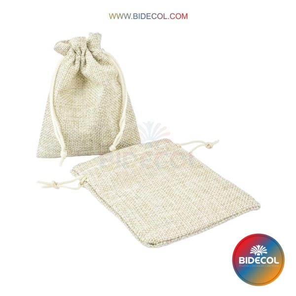 Bolsas tipo yute beige claro producto mayorista