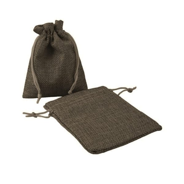 Bolsas tipo yute cafe oscuro producto mayorista - Image 2