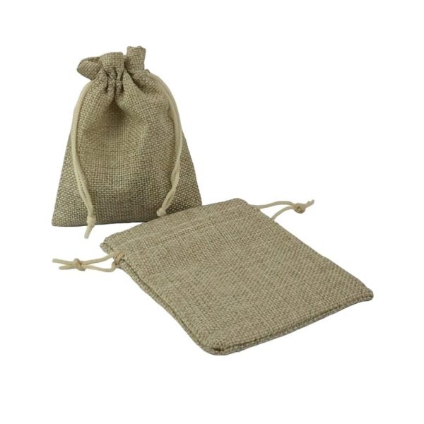Bolsas tipo yute cafe claro producto mayorista - Image 2