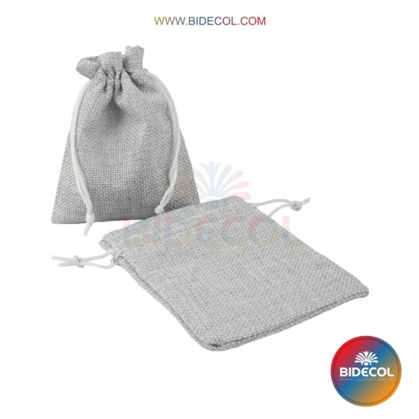 Bolsas tipo yute gris claro producto mayorista