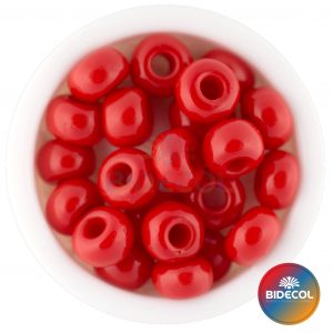 Chaquira checa #8 rojo
