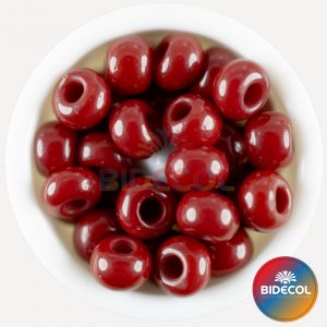 Chaquira checa #8 rojo vino tinto