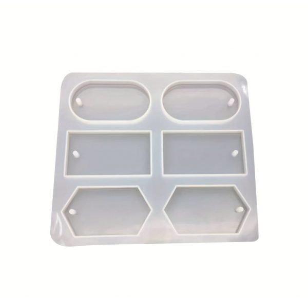 Molde de silicona placas (llaveros)