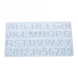 Molde de silicona letras para llaveros