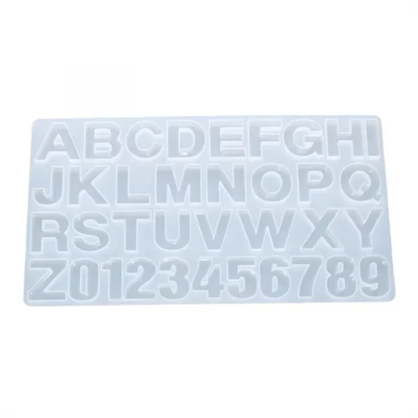Molde de silicona letras para llaveros