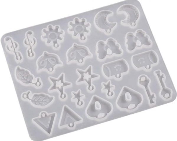 Molde de silicona dijes figuras x 24