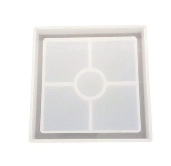 Molde de silicona porta vasos cuadrado