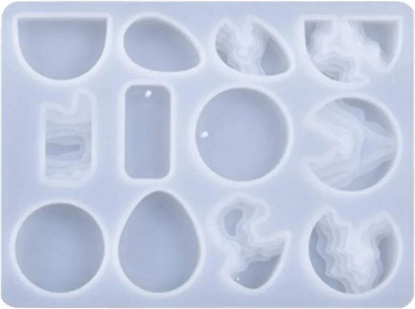 Molde de silicona figuras llavero x 12