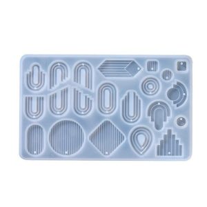 Molde de silicona figuras varias bisuteria x 21