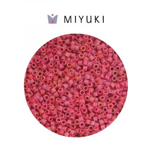 Miyuki delica color rojo mate ab db0362
