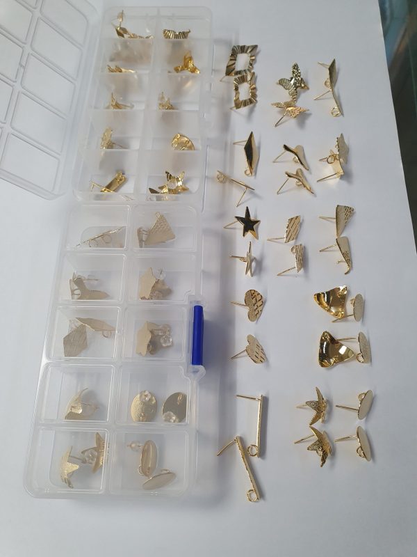 Combo de aretes de oro golfi - Image 2