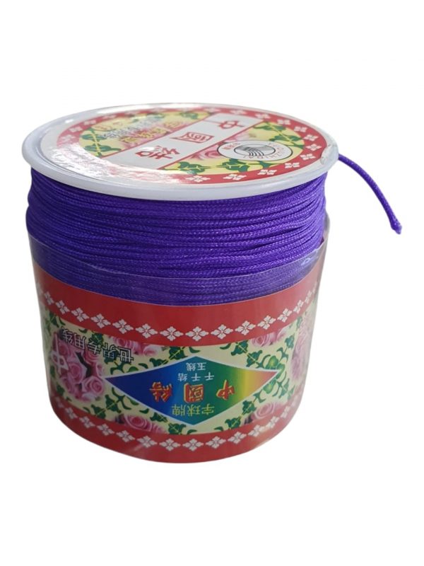 Hilo coreano para pulseras morado 1 mm