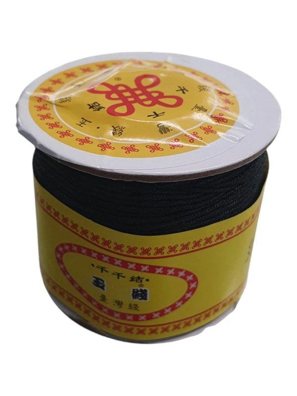 Hilo coreano para pulseras negro 1 mm - Image 2