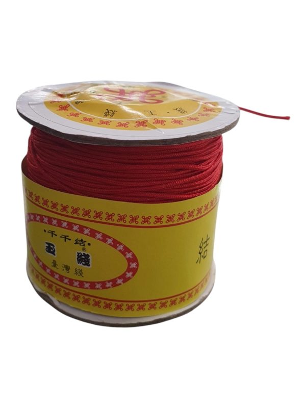 Hilo coreano para pulseras rojo 1 mm