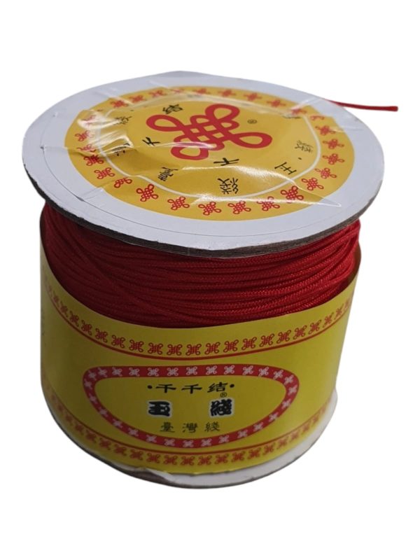 Hilo coreano para pulseras rojo 1 mm - Image 2