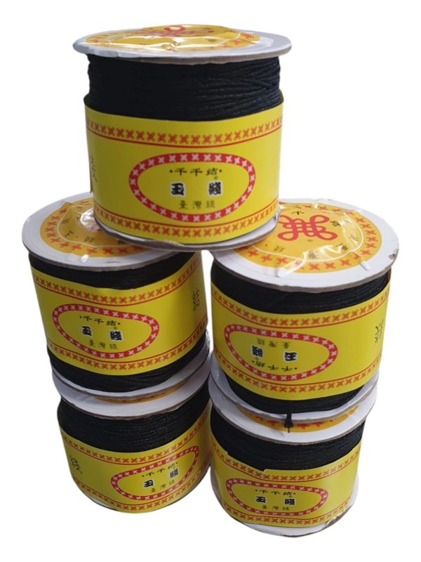 Hilo coreano para pulseras negro 1 mm - Image 3