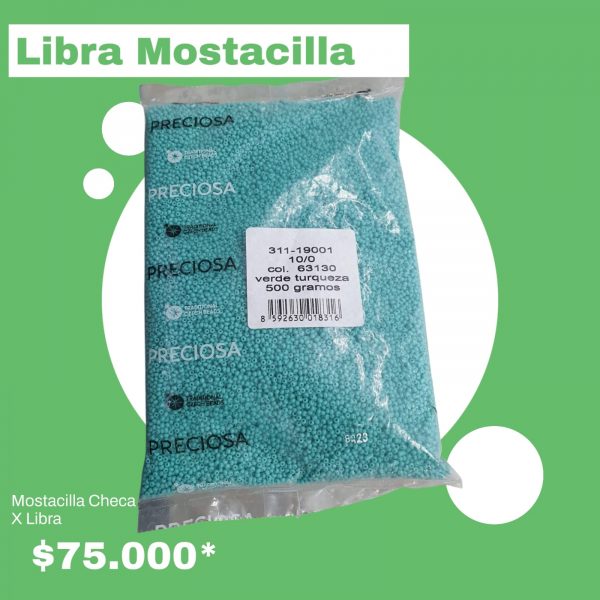 Libra de mostacilla checa verde turqueza - Image 4