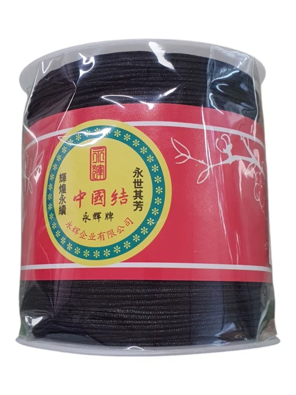 Hilo pulseras negro de 1,5 mm