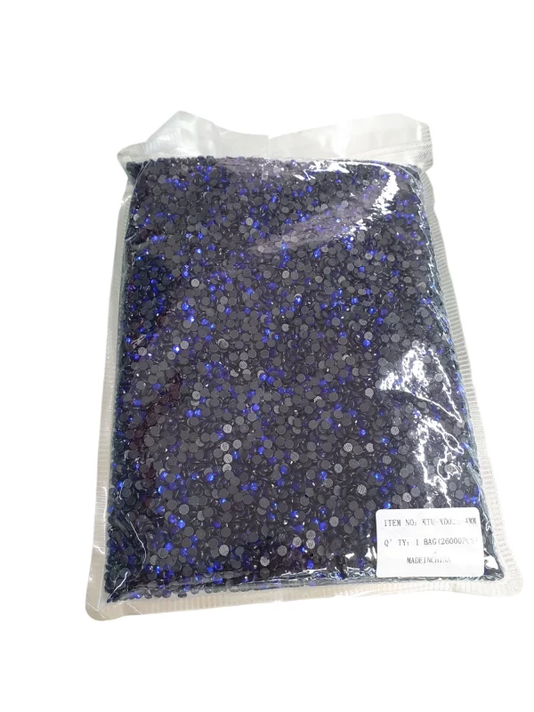 Piedra para pegar 3mm Mora azul
