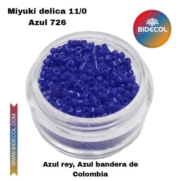 Miyuki delica 11/0 azul rey db0726 5 gramos - Image 2