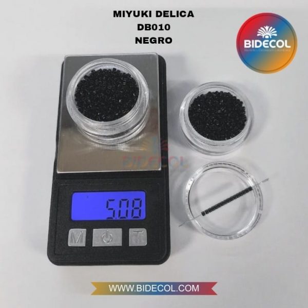 Miyuki Delica 11/0 negro brillante db0010 - Image 5