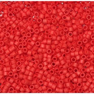 Miyuki delica color rojo mate db0753
